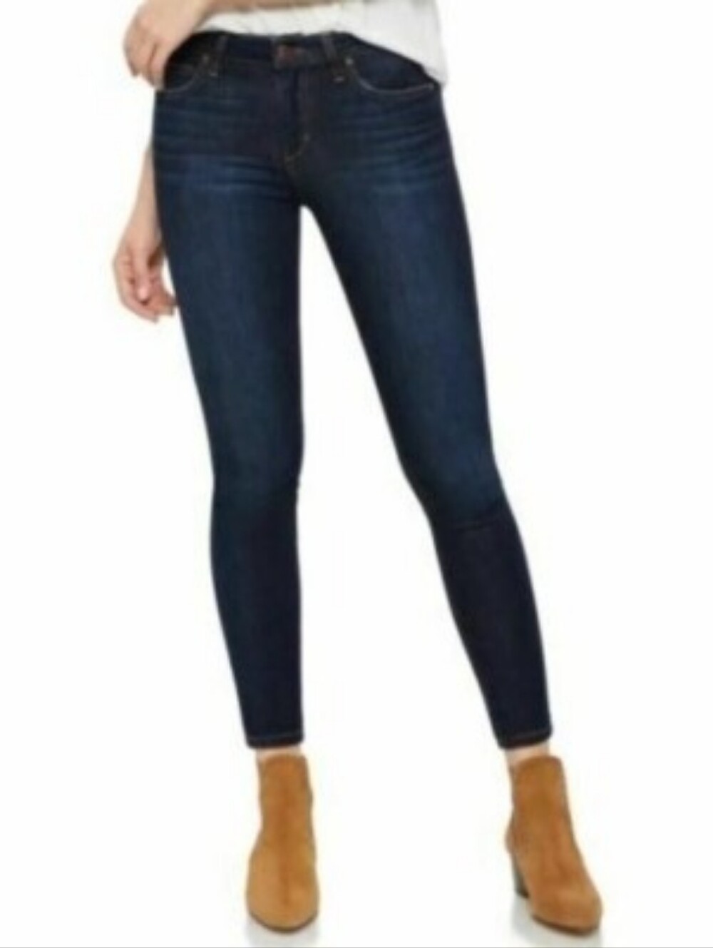 27 Joe's Jeans The Icon Gianna Mid Rise Skinny Ankle Dark Wash Jeans